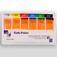 Штифти гутаперчі - упаковка 120шт, Endo Points