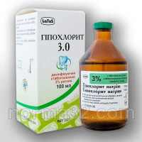Sodium hypochlorite 3% - bottle 100 ml, Latus