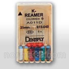 K-Reamer (К-Рімер) COLORINOX 25 мм, упаковка 6 шт, Dentsply Maillefer