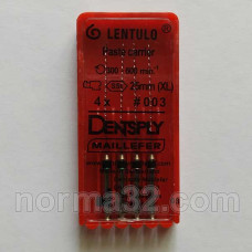 Каналонаповнювач Лентуло Lentulo - (оригінал) 25 мм 4 шт, Dentsply Maillefer