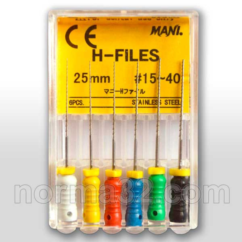 H-Files pack of 6 pcs