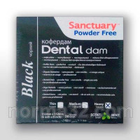 Dentall Dams Rubber Dam Handkerchiefs - Medium (Color: black) pack of 36pcs, Sanctuary
