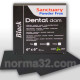 Dentall Dams Rubber Dam Handkerchiefs - Medium (black) 36 pcs