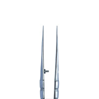 Straight surgical tweezers 16 cm Blue MR-1142/25, 1 pc, MEDRYNOK