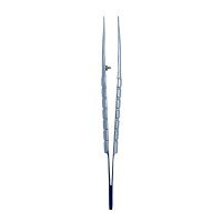Surgical curved tweezers 16 cm Blue MR-1142/26, 1 pc, MEDRYNOK