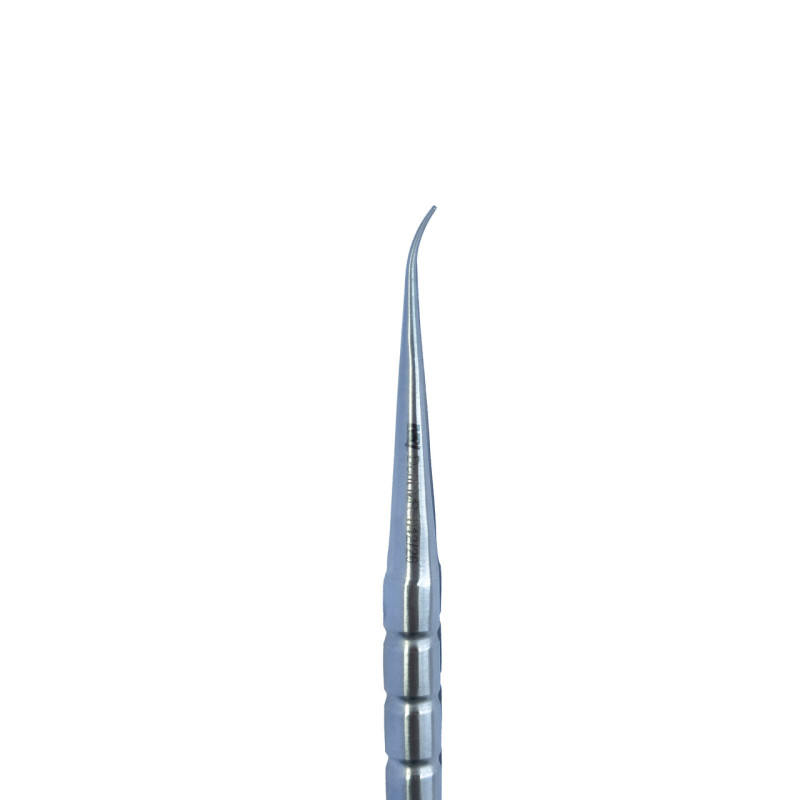 Surgical tweezers curved 16 cm Blue MR-1142/26, 1 pc.